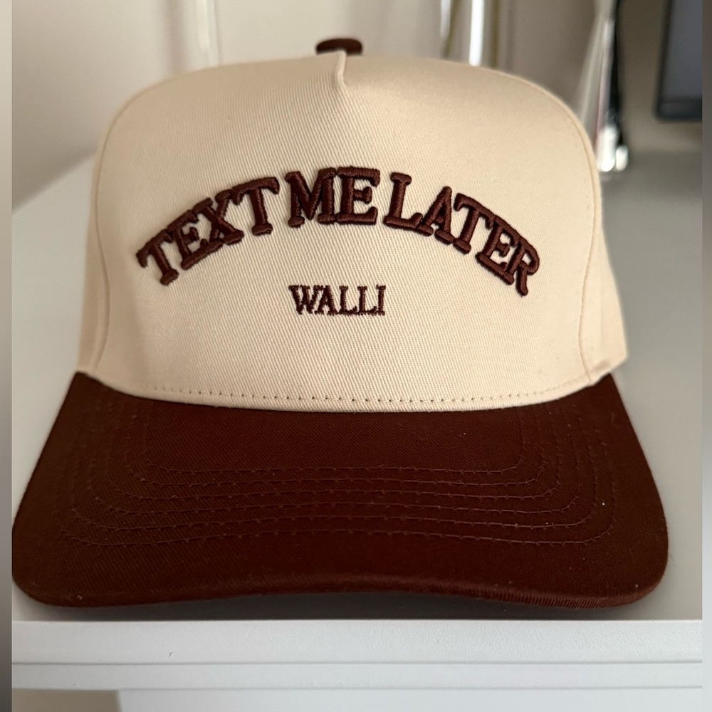 Walli "Text Me Later" Adjustable Baseball Hat - Unisex-Brand New